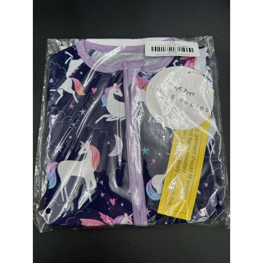 Little Sleepies 6-12 Unicorn Magical Skies Zippy